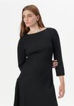 Платье KARL LAGERFELD Maxi dress, Elongated Logo Black /Black - фото 4