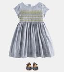 Платье из хлопка с принтом Дюшес Bonpoint, Slate Grey - фото 2