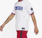 Футболка Air Jordan Paris Saint-Germain team logo Short Sleeve White, белый - фото 4