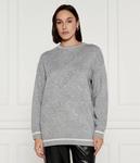 Джемпер женский Liu Jo Sport с логотипами бренда, серый - фото