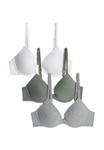 Бюстгальтер Marks & Spencer 3PK PLUNGE, Green Mix/Mottled Green - фото 7