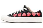 CDG Play Converse Comme Des Garçons PLAY X Chuck 70 Low 'Multi Heart - Black' - фото