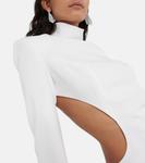 Мини-платье из крепа Mônot, белый - фото 4