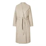 Пальто Selected Rosa Boucle, бежевый - фото 3