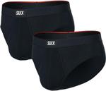 Трусы SAXX UNDERWEAR Vibe Xtra Soft Comfort Brief Fly 2-Pack, черный - фото
