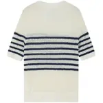 Футболка GAP женская белая с черными полосками - фото 3