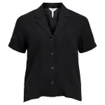 Блузка с коротким рукавом Object Sanne, черный - фото