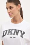 Футболка из хлопка Dkny, белый - фото 4