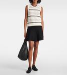 Ажурный хлопковый жилет Athena pointelle Varley, Egret - фото 2