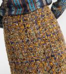 Мини-юбка из твида Etro, Multicolour On Yellow Base - фото 4