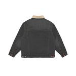 Бархатная куртка унисекс MostwantedLab, Мытый черный - фото 4