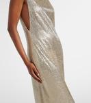 Сетчатое платье, украшенное кристаллами Roland Mouret, Champagne - фото 5