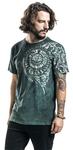 Футболка Outer Vision Burned Tattoo, зеленый/черный - фото 4