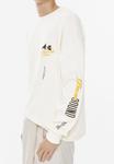 Топ PULL&BEAR LONG SLEEVE PYRAMID , White - фото 4