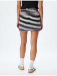 Мини-юбка KOTON Rock, цвет Marineblau Gestreift - фото 4