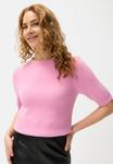 Футболка LASCANA Basic T-shirt, Soft Pink/Pink - фото