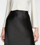 Атласная юбка миди Leisure Alessio MAX MARA, черный - фото 4