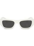 Prada Eyewear солнцезащитные очки с логотипом, белый - фото