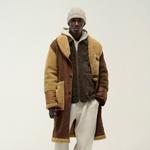 Пальто Kith Shearling Patchwork Becker Coat, цвет Mesa - фото 2
