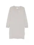 Платье миди с круглым вырезом Gant, серый - фото