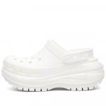 Сандалии Crocs с круглым носком Classic Mega Crush Clog, белый - фото 2