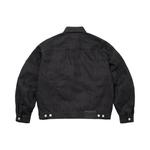 Джинсовая куртка Supreme Jacquard Logos Denim Trucker Jacket 'Black' - фото 2