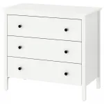 Комод с 3 ящиками, белый, 90x83 см, KOPPANG IKEA - фото