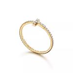 Кольцо Tiffany & Co. Diamond Wire Band, золото - фото 2