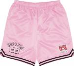 Шорты Supreme x Mitchell & Ness Satin Basketball Short 'Pink', розовый - фото