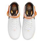 Кроссовки Nike Air Force 1 Mid 07, белый/оранжевый - фото 4