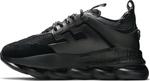 Кроссовки Versace Chain Reaction Triple Black, черный - фото 3