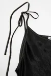 Атласное платье Acne Studios, черный - фото 5