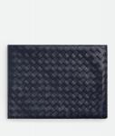 Intrecciato flat pouch BOTTEGA VENETA, бездна/кипарис - фото 3