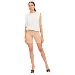 Шорты Vila Seam Mini, бежевый - фото 4