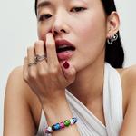 Шарм Pandora Mini Murano Glass, серебро/черный - фото 5