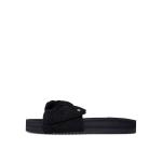 Женские сандалии бассейн*шлепанцы с бантиком ЧЕРНЫЕ FLIP FLOP, черный - фото 3