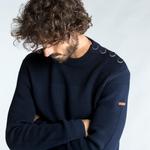 Мужской темно-синий парусный свитер TRIBORD, черный синий - фото 13