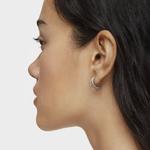 Серьги-кольца Tous Les Classiques Short Double, белое золото/бриллианты - фото 4