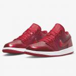 Кроссовки Nike Air Jordan 1 Low SE, красный/белый - фото 3