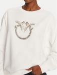 Свитшот regular fit Nelly 100534 A2RO Pinko, белый - фото 4