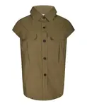 Бежевая рубашка P.A.R.O.S.H., зеленый - фото