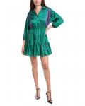 Сандеро Мини-платье с рукавами-фонариками Sandro, зеленый - фото