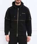 Толстовка мужская Emporio Armani с золотым декором, черный - фото