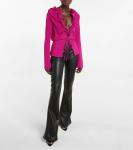 Топ из кади с оборками TOM FORD, розовый - фото 2