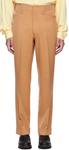 Светло-коричневые брюки строгого кроя Factor's - фото