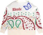 Джемпер Rhude Bandana Knit 'Crème/Multicolor', кремовый - фото 3