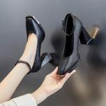 Туфли на платформе с массивным каблуком 8,5 см POOQ, серебро - фото 6