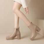 Ботильоны женские Zhr, бежевый - фото 25