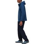 Парка Uniqlo Blocktech 3D Cut с капюшоном, 67 темно-голубой - фото 4