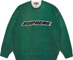 Свитер Supreme Printed Washed Sweater 'Olive', зеленый - фото 2